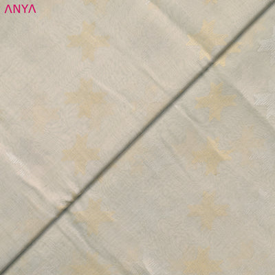 Light Grey Tussar Silk Fabric