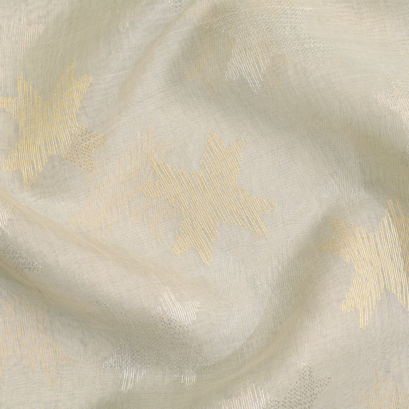 Light Grey Tussar Silk Fabric