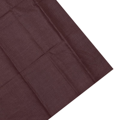 Brown Tussar Silk Saree with Thread Lines Design