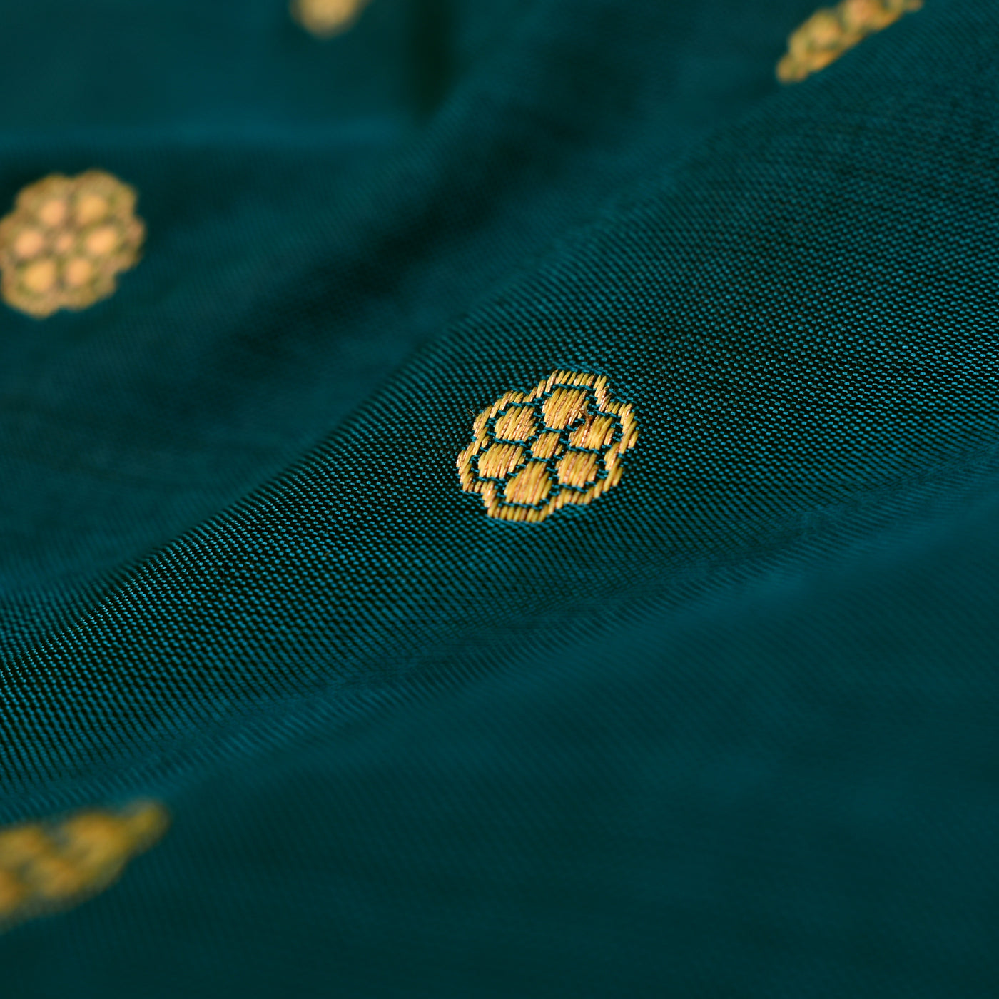 Peacock Blue Soft Silk Fabric