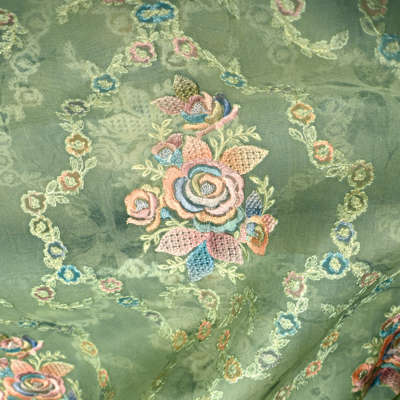 Buy Delicate, Premium Organza Silk Fabric Online | Anya