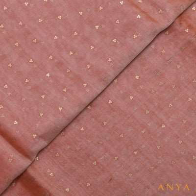 Pastel Pink Bailu Fabric with Sequins Design