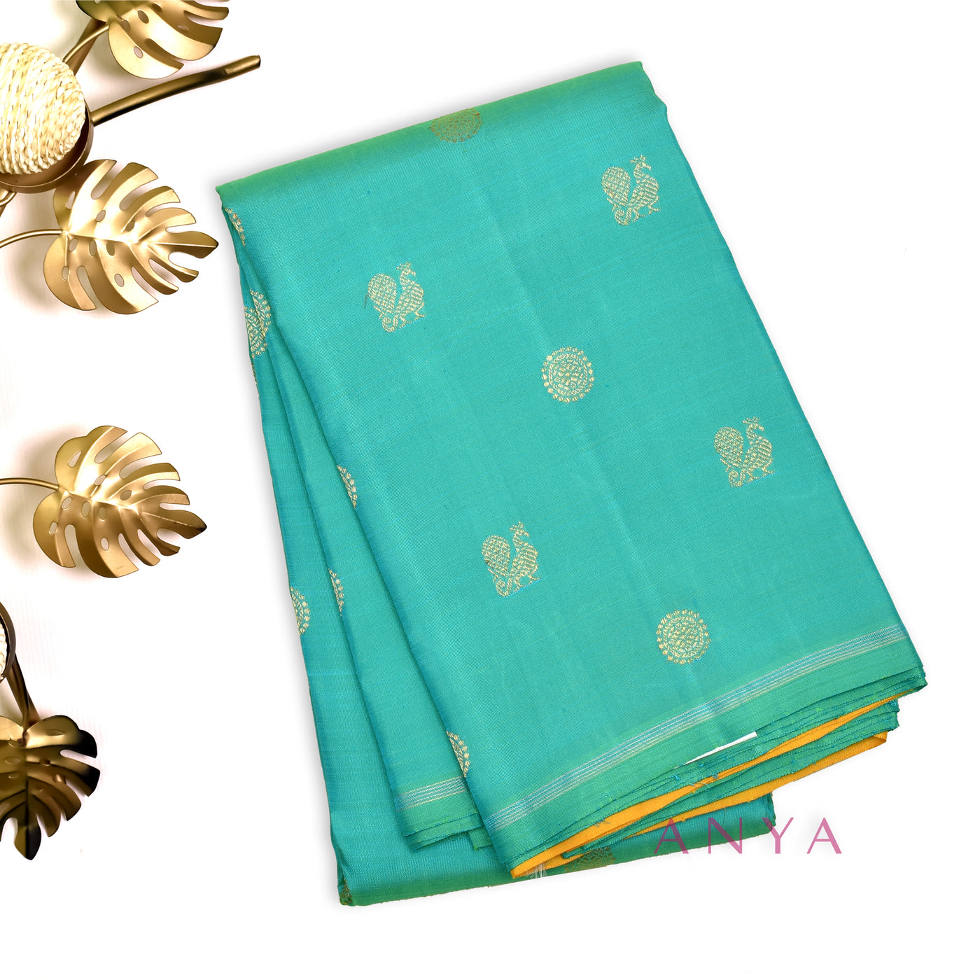 Rexona Kanchipuram Silk Saree with Mayil Chakaram Design