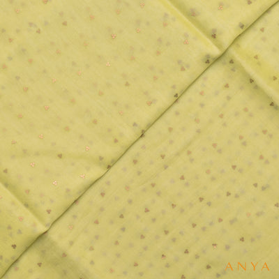 Yellow Bailu Fabric with Sequins Design