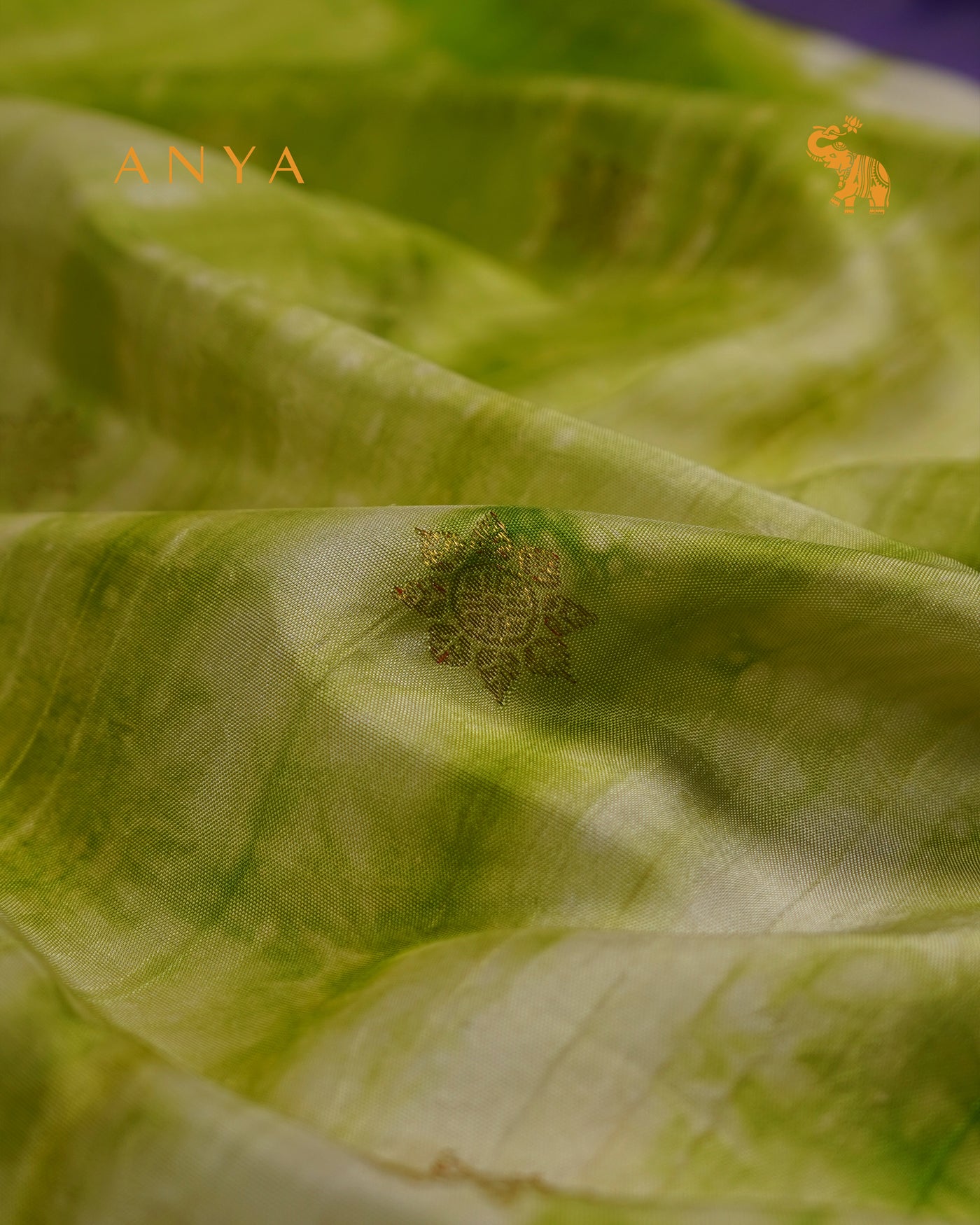 Samangha Green Shibori Kanchi Silk Saree