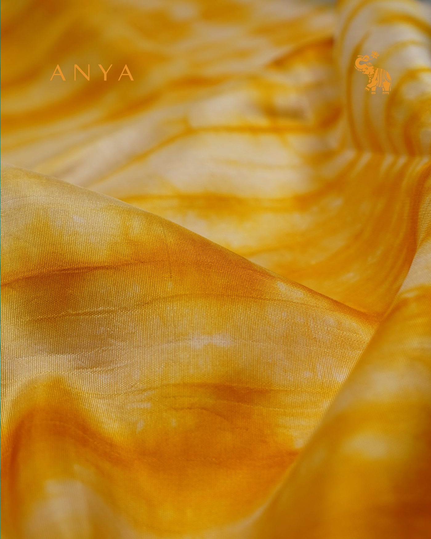 Oil Mustard Shibori Kanchi Silk Saree