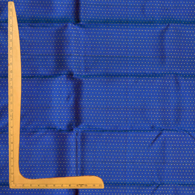 Anandha Blue Kanchi Silk Fabric with Lakshadeepam Design