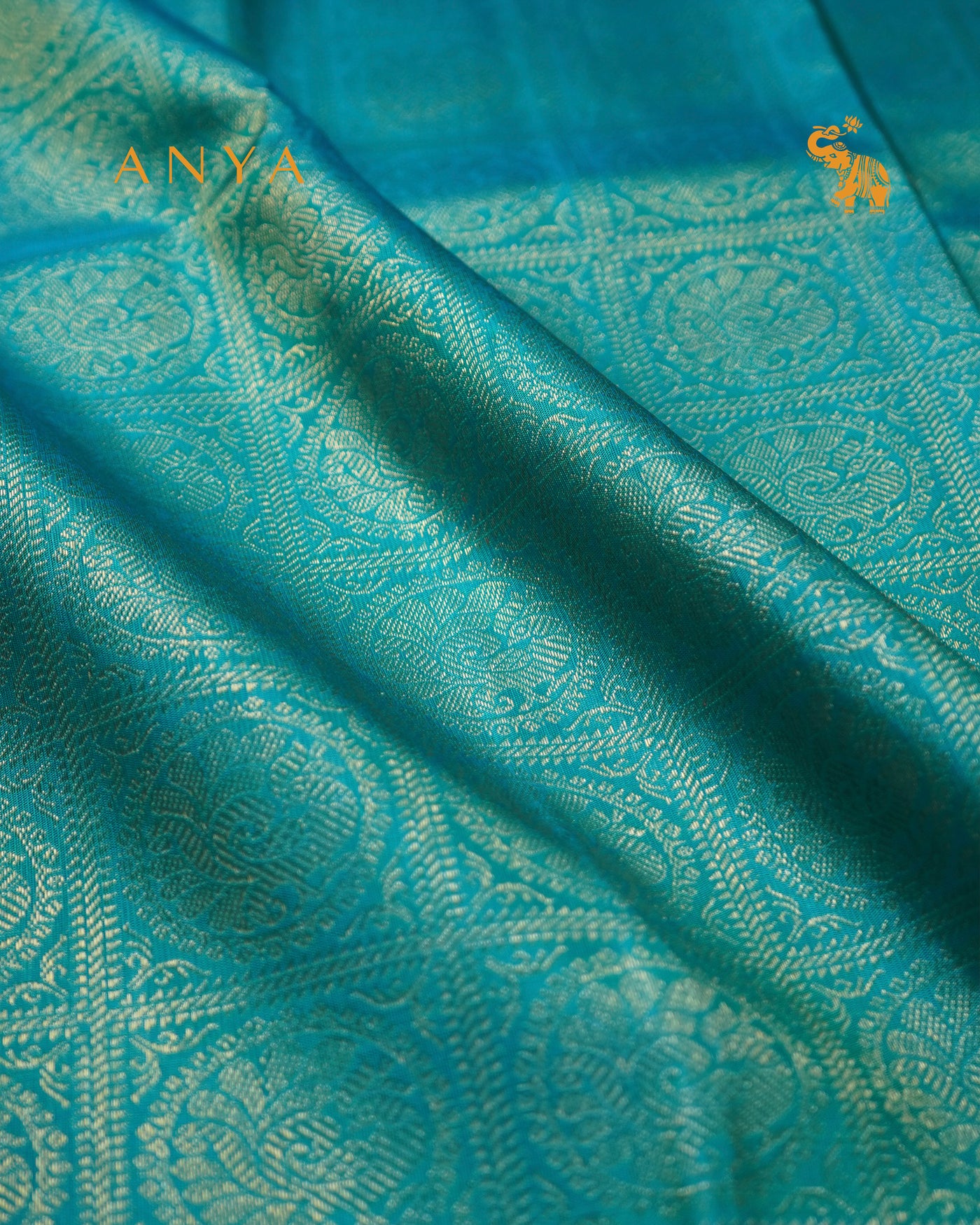 Rexona Kanchi Silk Skrit Fabric with Yellow Kanchi Silk Blouse Fabric