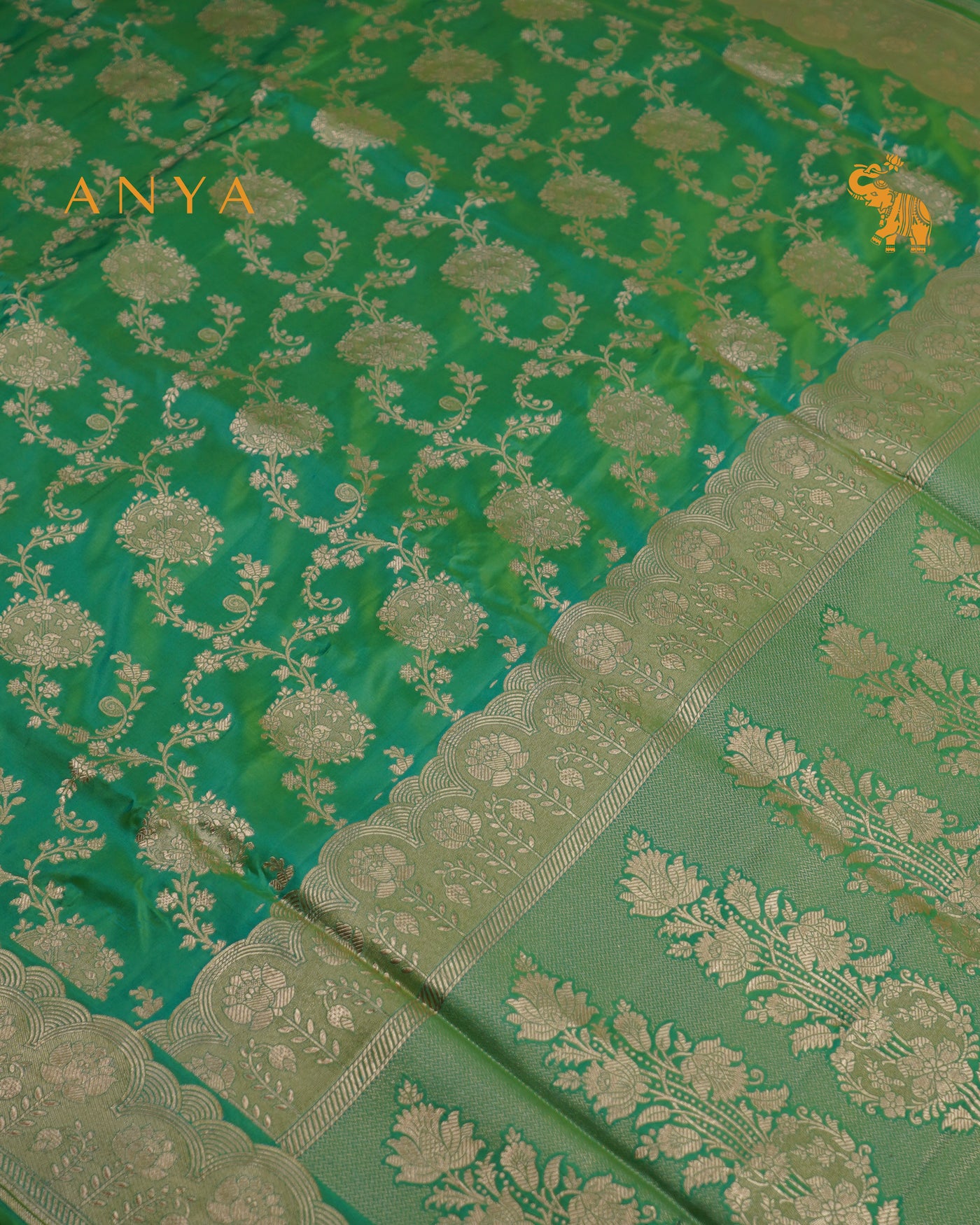 Rexona Banarasi Silk Saree with Creeper Design