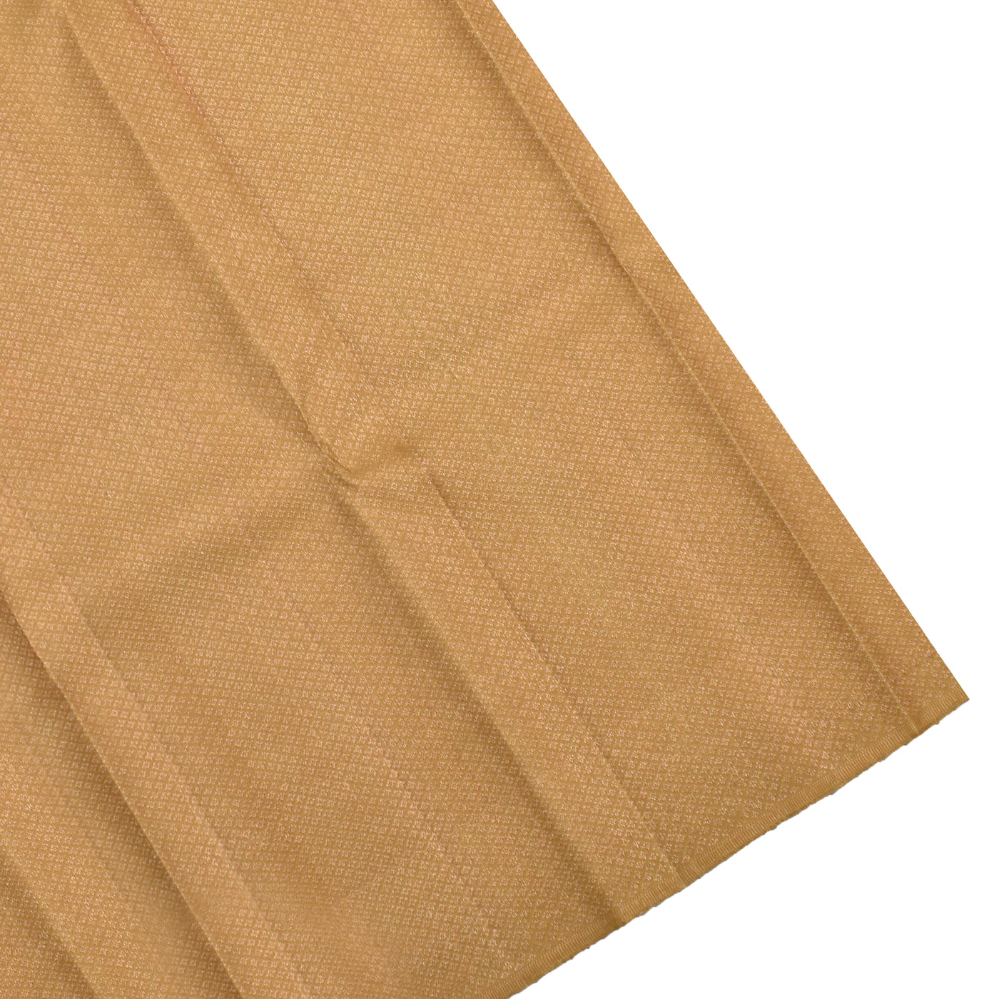 Golden Kanchipuram Silk Saree with Star Butta Stripes Design