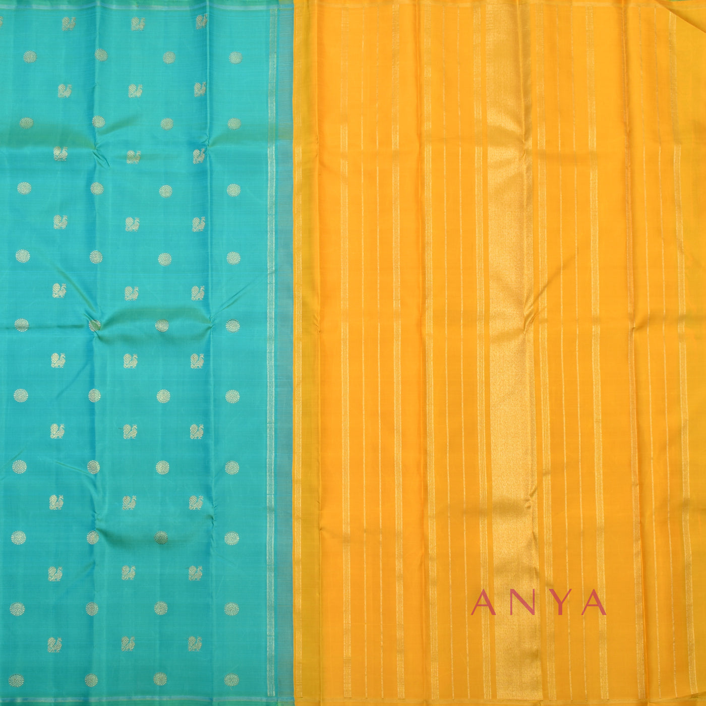 Rexona Kanchipuram Silk Saree with Mayil Chakaram Design