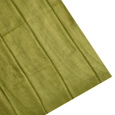 Chutney Green Tussar Silk Saree with Bhandhini Print Design