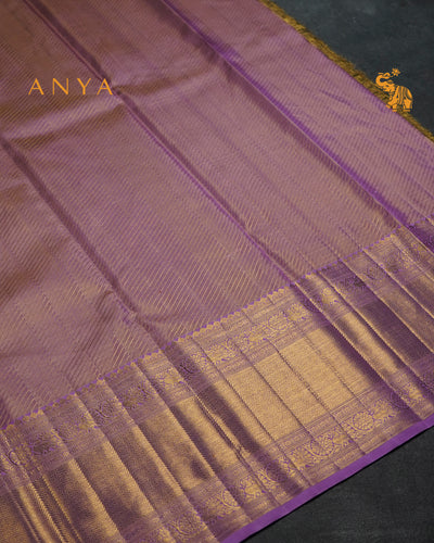 Samangha Green Kanchipuram Silk Saree with Creeper Design