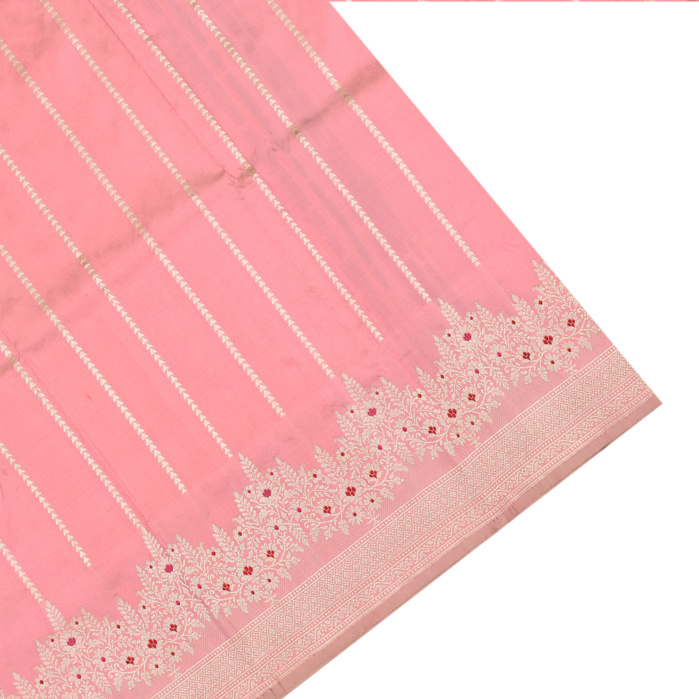 Pink Banarasi Silk Saree with Getty Self Pallu