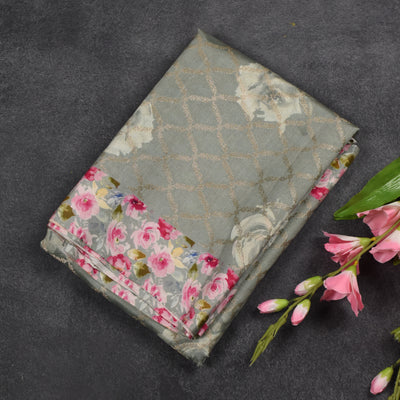 Pastel Green Banarasi Silk Saree with Zari Butta Design