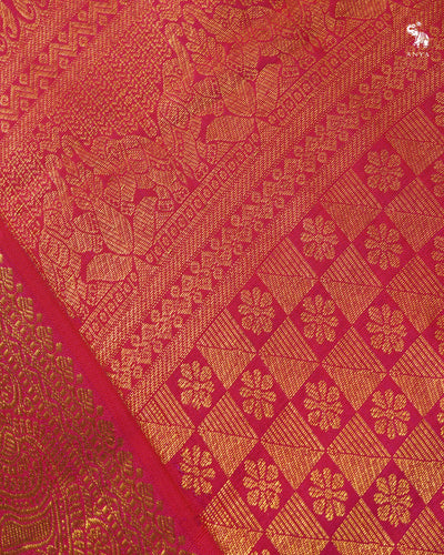 Violet Kanchi Bandhini Silk Saree