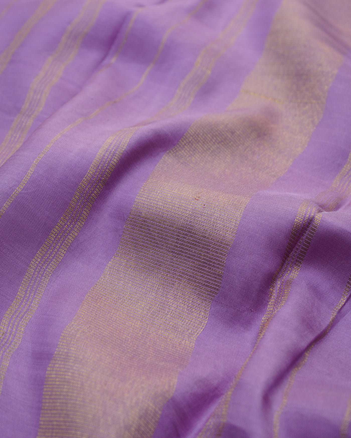 Lotus Pink Printed Kanchi Silk Saree with Floral Print and Zari Butta Design