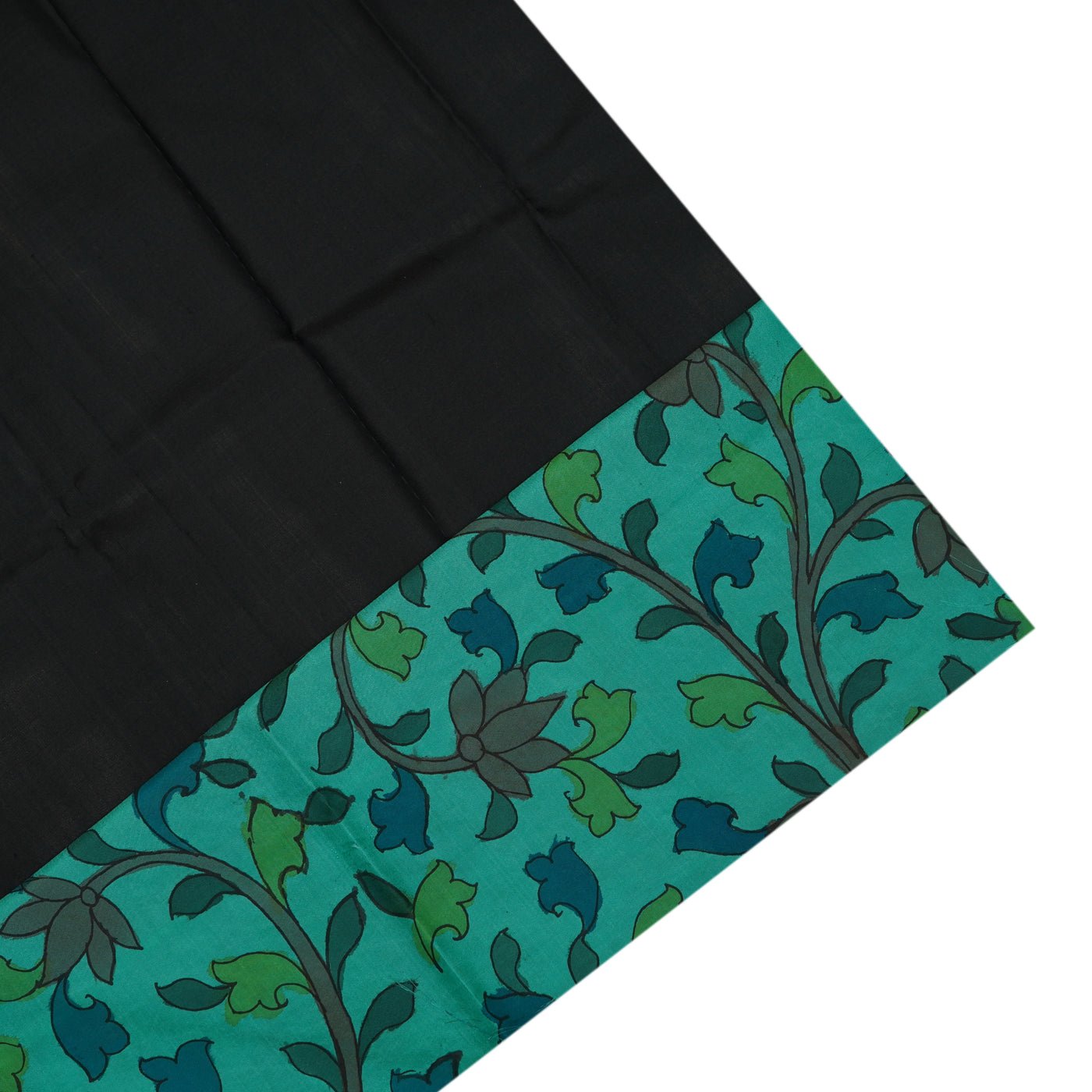 Light Brown Zari Checks Tussar Silk Saree with Rexona Pen Kalamkari Kanchi Silk Border