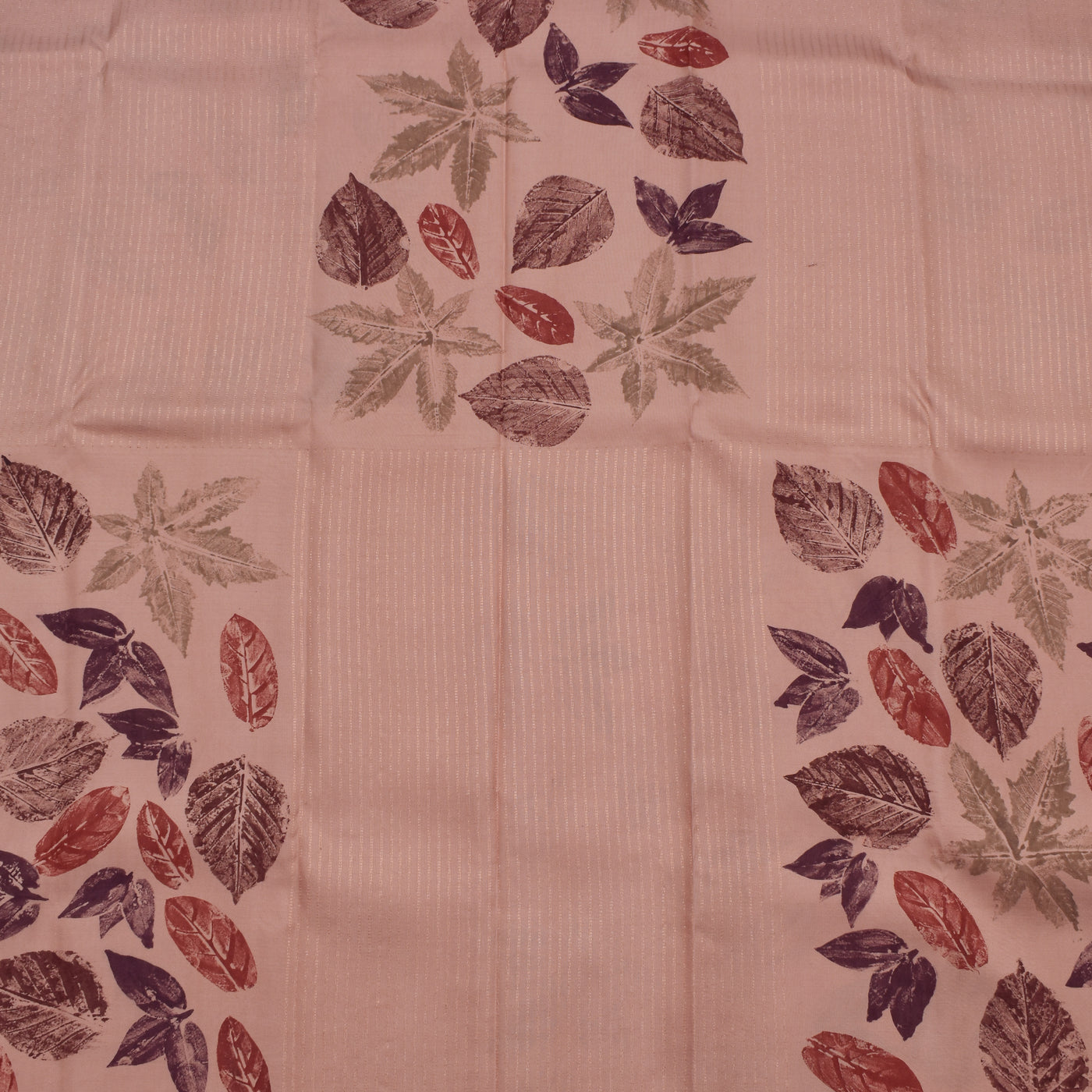 Onion Pink Eco Print Kanchi Silk Saree