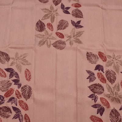 Onion Pink Eco Print Kanchi Silk Saree