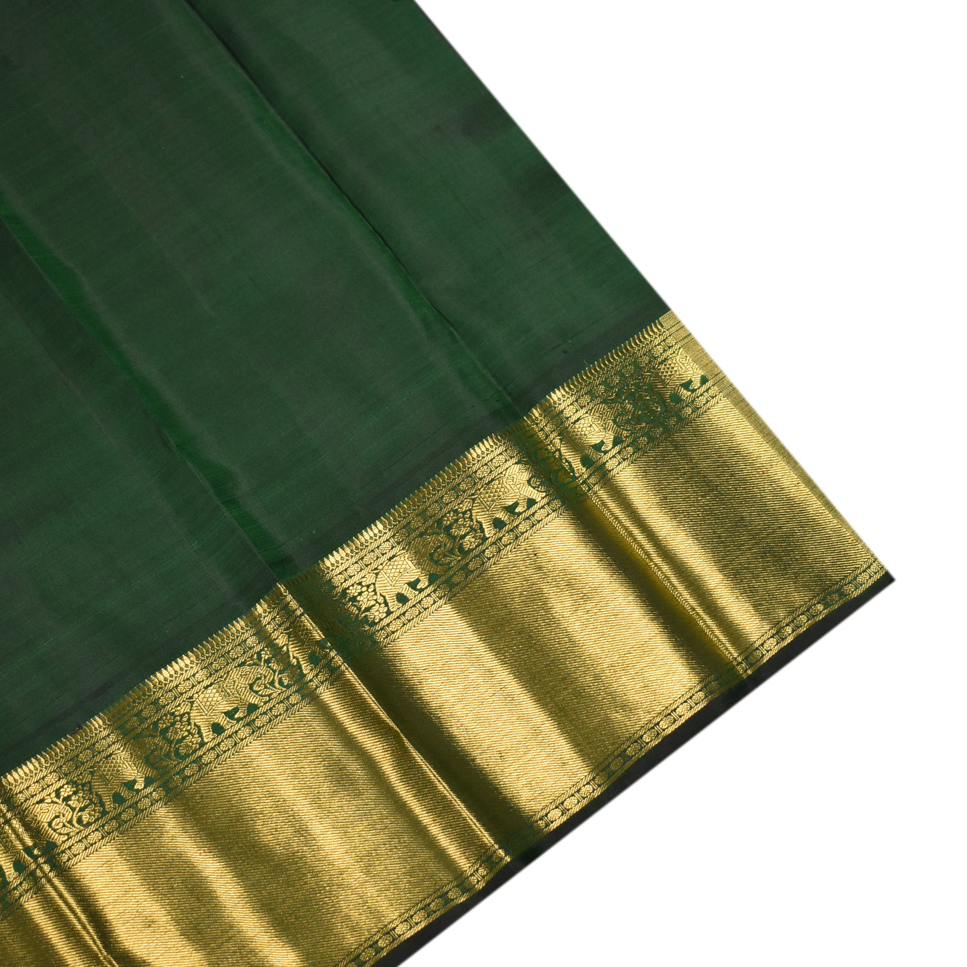 V Pakku Kanchi Silk Saree with Horizontal Kattam Design