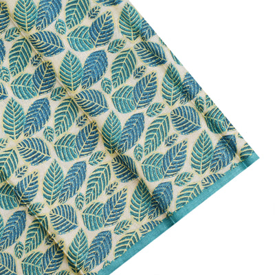 Blue Tussar Silk Saree