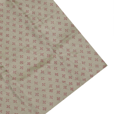 Beige Printed Kanchi Silk Saree