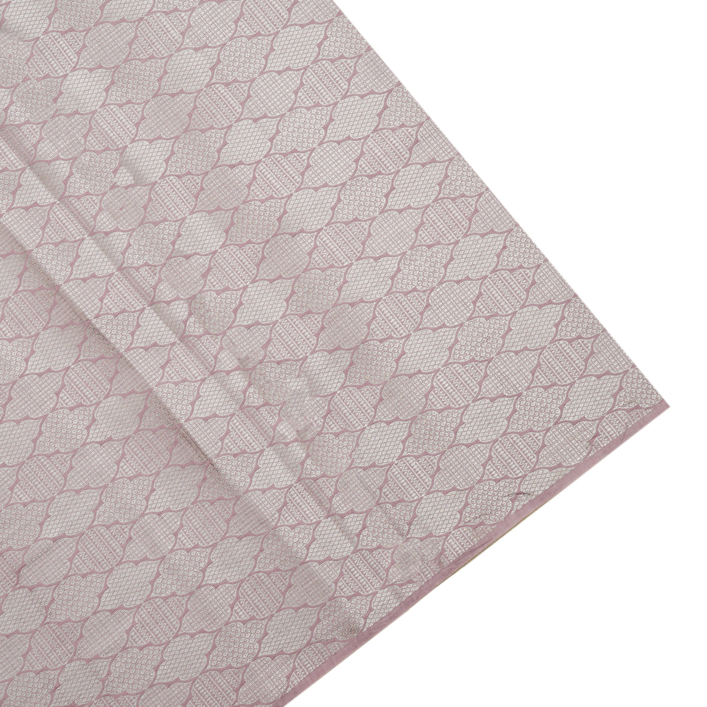 Lilac Crush Tissue Saree with Floral Embroidery Border