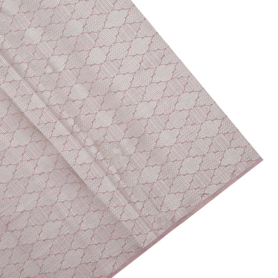 Lilac Crush Tissue Saree with Floral Embroidery Border