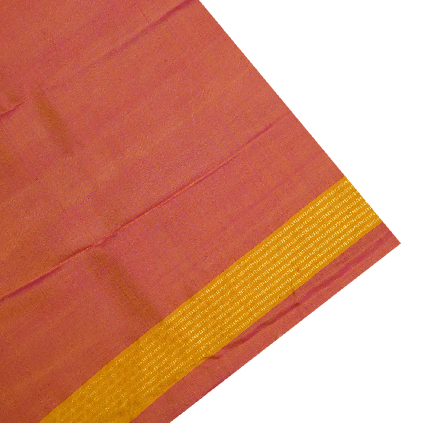 Oil Mustard Printed Kanchi Silk Saree with Small Floral Print Design