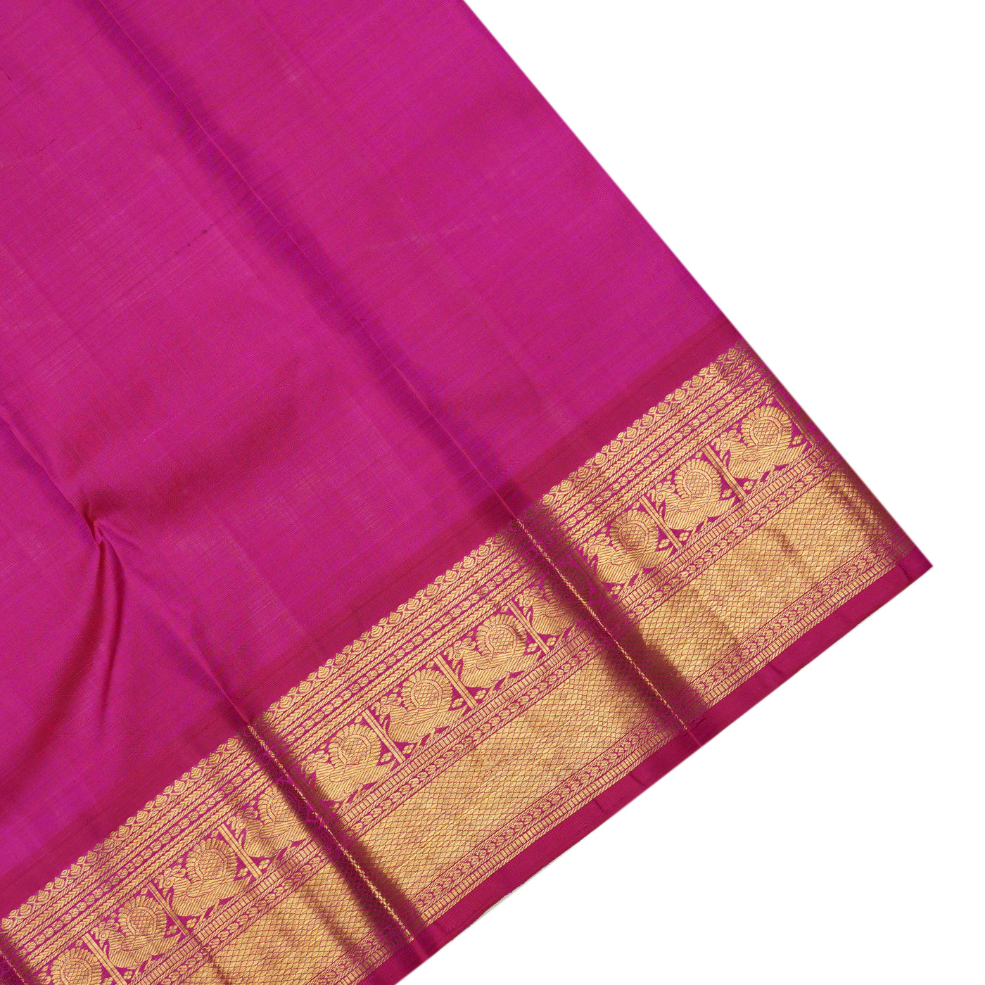 Maroon Kanchi Silk Saree with Zari Butta Design