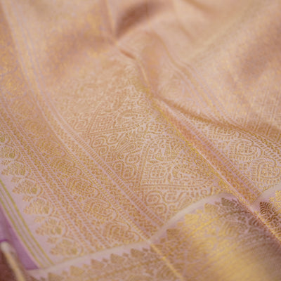 Magenta Kanchi Silk Saree with Creeper Zari Design