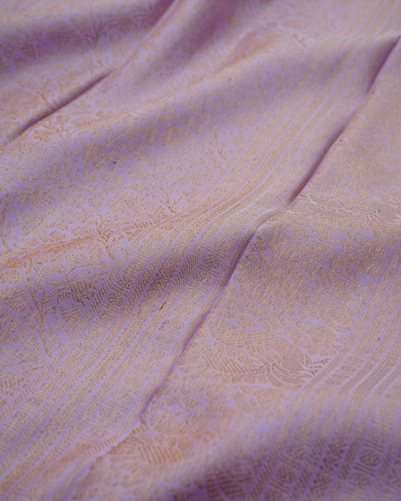 Mittai Pink Kanchi Silk Saree with Zari Butta Design