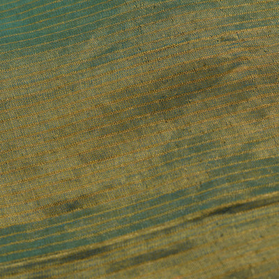 Blue Tussar Silk Saree with Kutch Work Design
