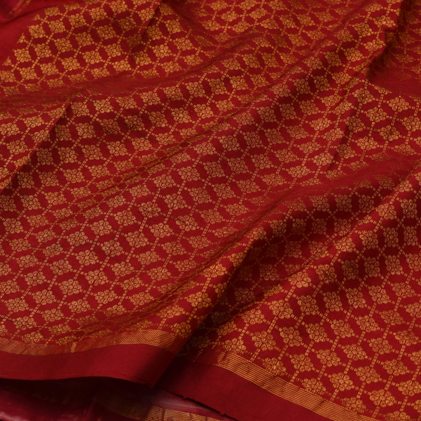 Onion Pink and Red Shibori Kanchi Silk Saree