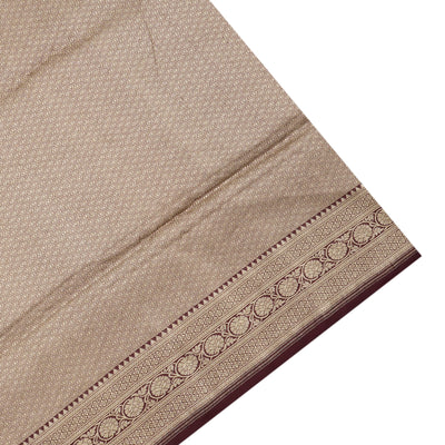 V Pakku Banarasi Silk Saree with Small Zari Butta Design