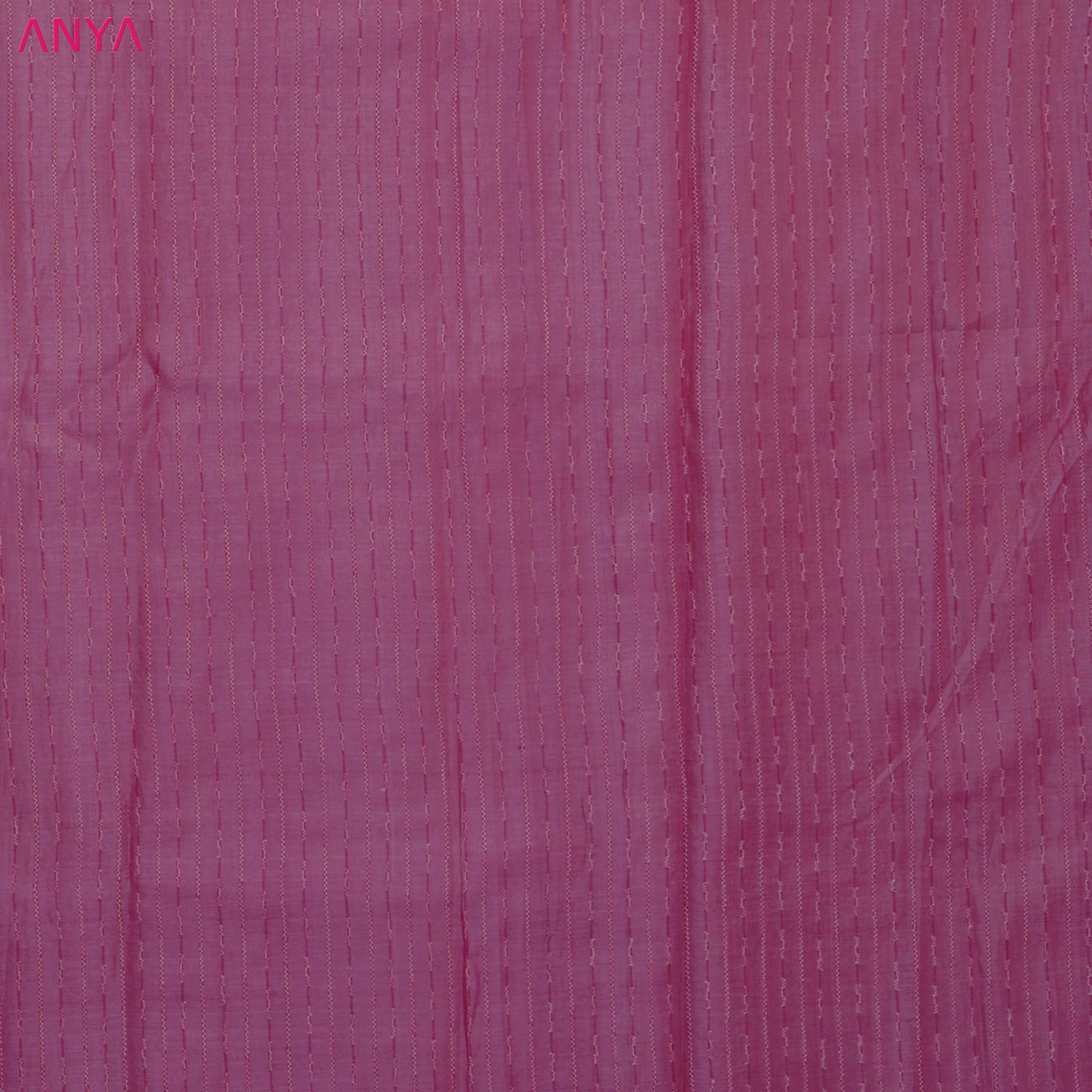 Rani Arakku Tussar Silk Fabric with Thread Lines Design