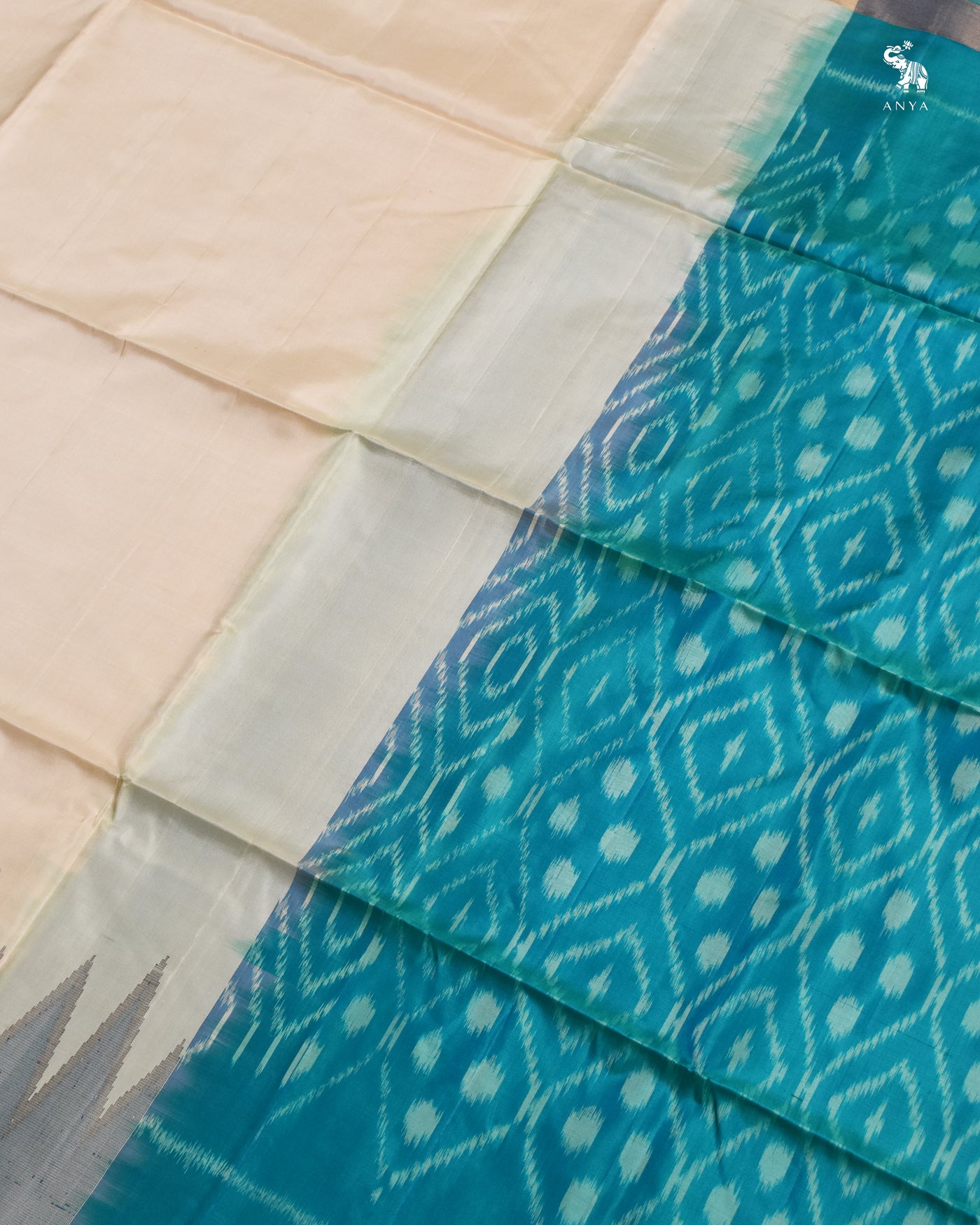 Off White Soft Silk Saree