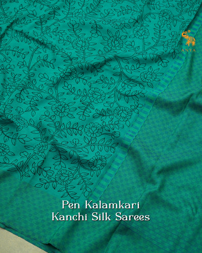 Rexona Pen Kalamkari Kanchi Silk Saree