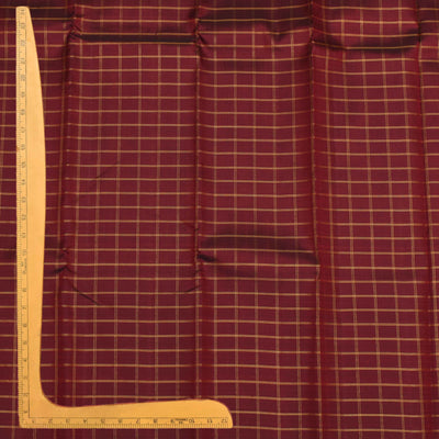 Kanchi Arakku Kanchi Silk Fabric with Zari Kattam Design