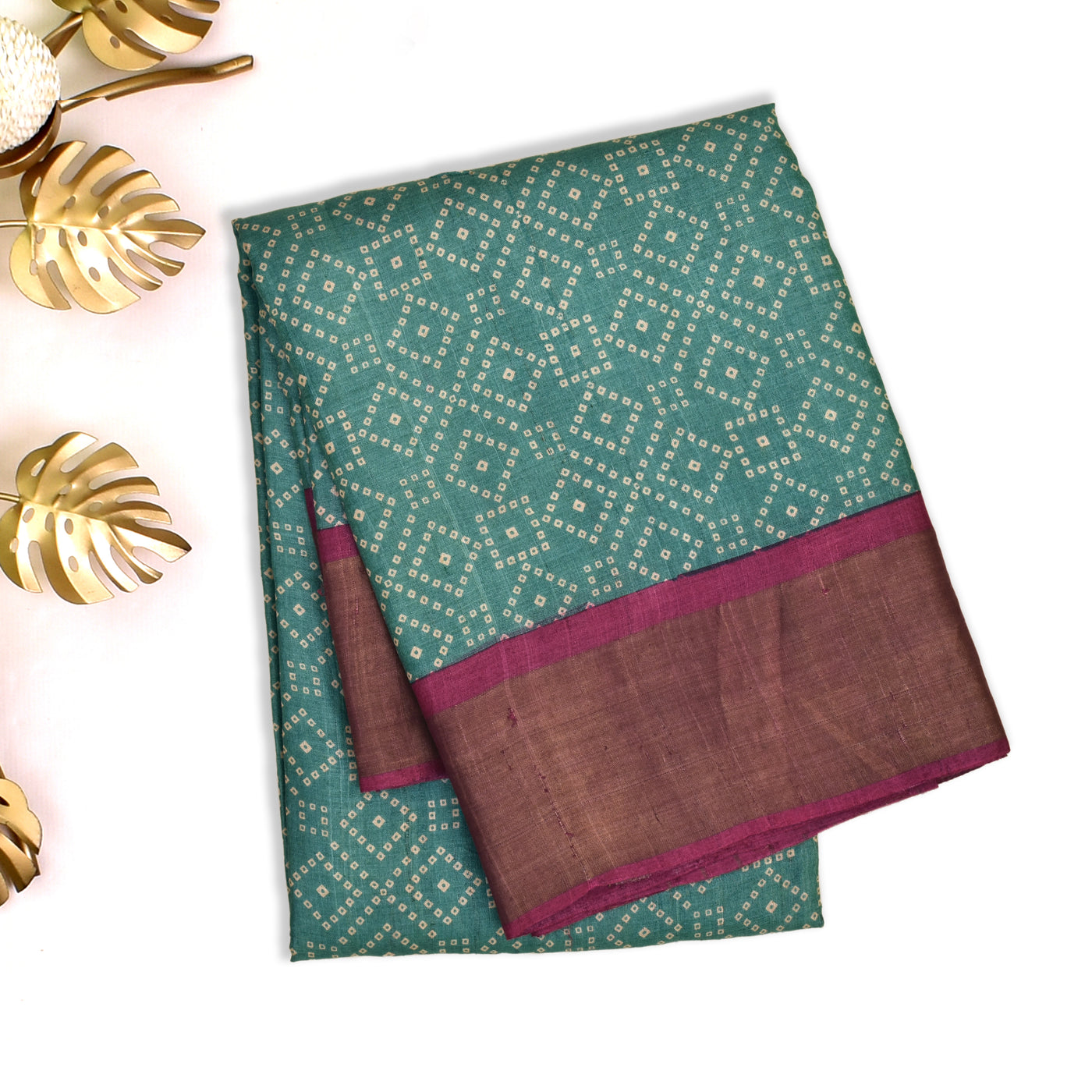 Rexona Tussar Silk Saree with Bhandhini Print Design