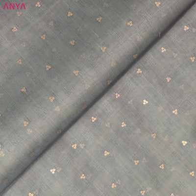 Grey Bailu Fabric with Sequins Design