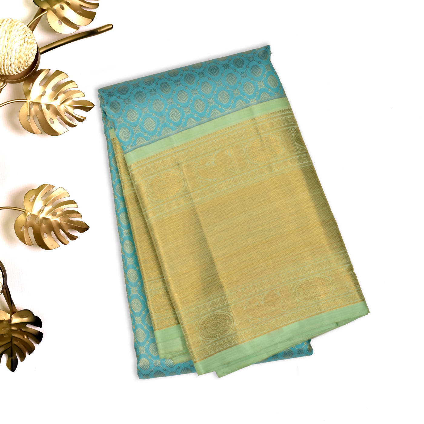 Rexona Kanchipuram Silk Saree with Coin Butta Design