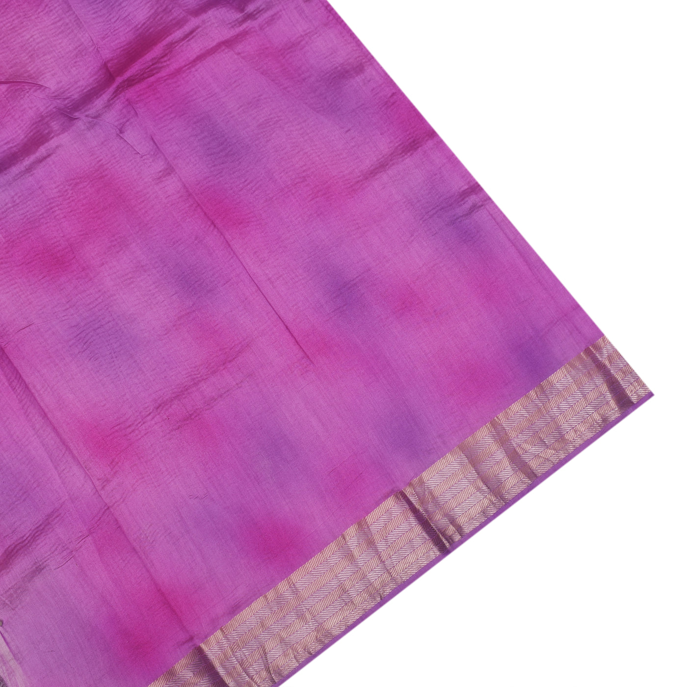 Lavender Multicolour Tissue Saree with Crush Tissue Pallu