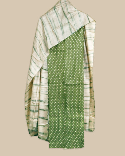 Mehandhi Green Tussar Silk Salwar