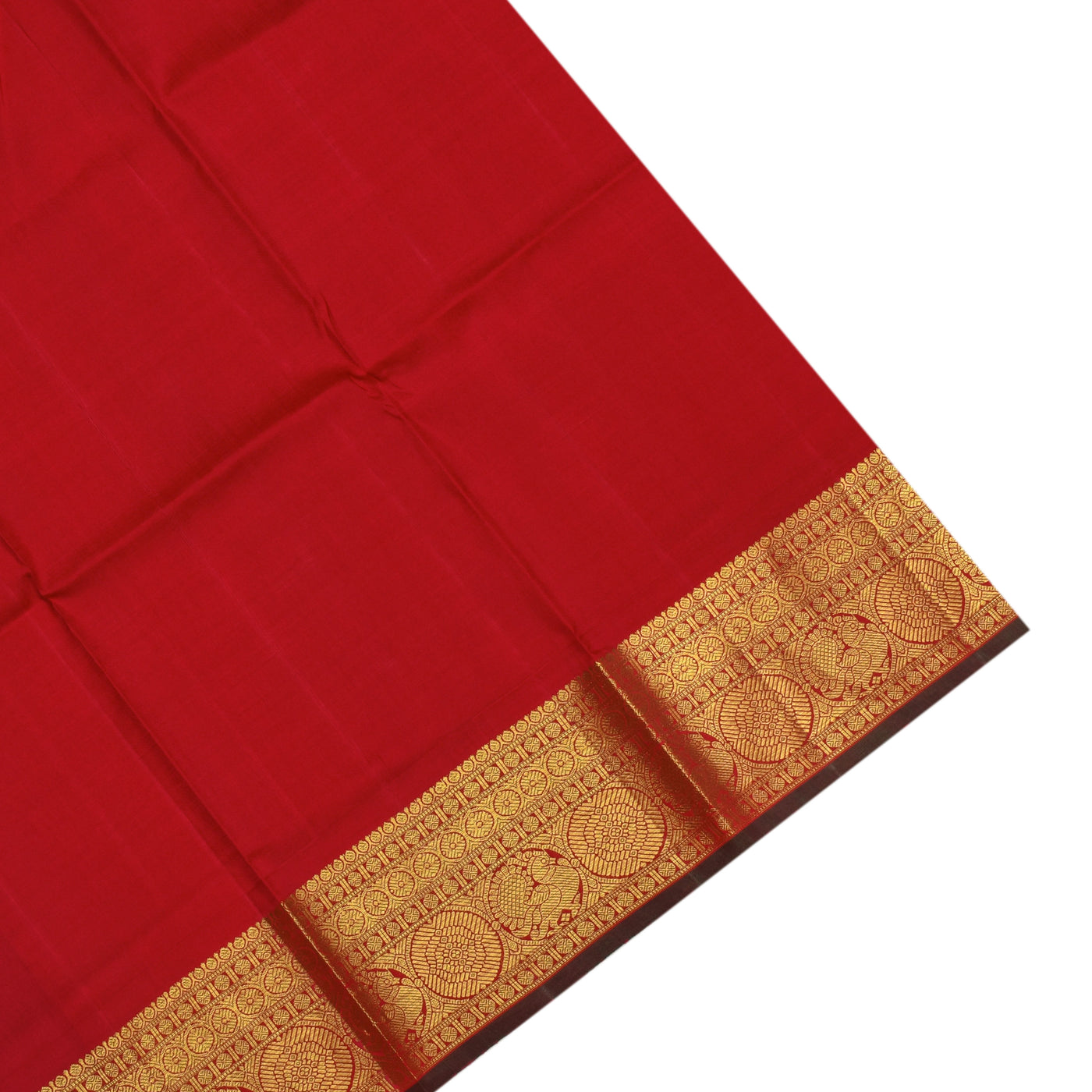 Arakku Mustard Printed Kanchi Silk Saree with Floral Printed Design