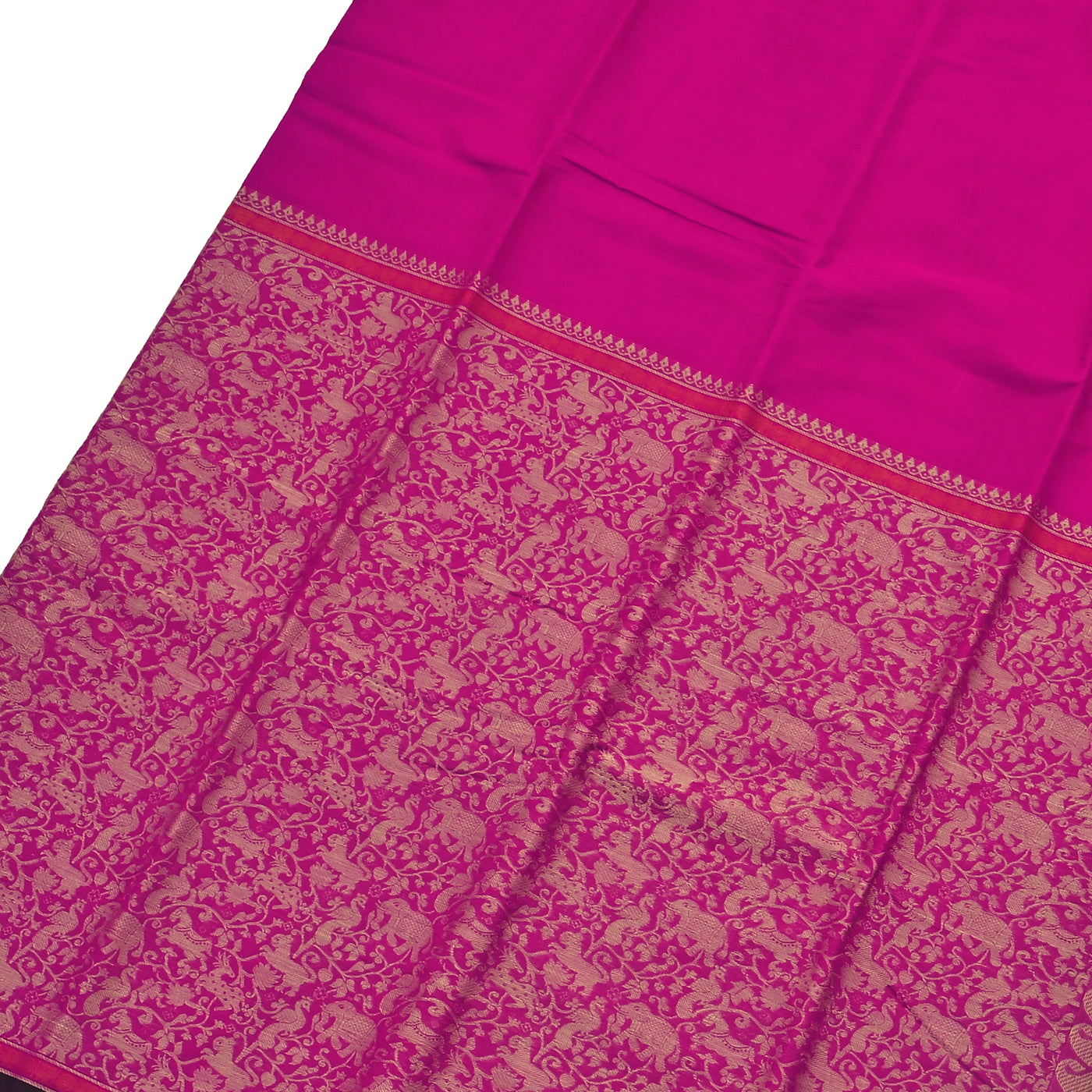 Rani Thakkali Kanchi Cotton Saree with Vanasingaram Design