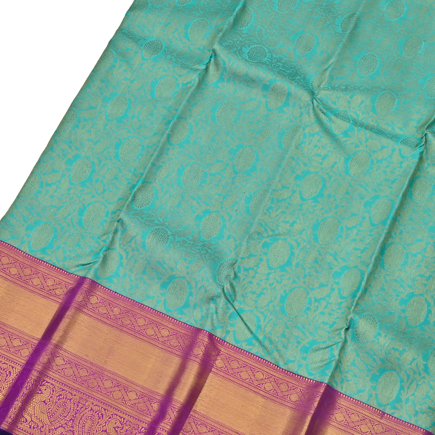 Rexona Kanchipuram Silk Saree with Floral Creeper Design