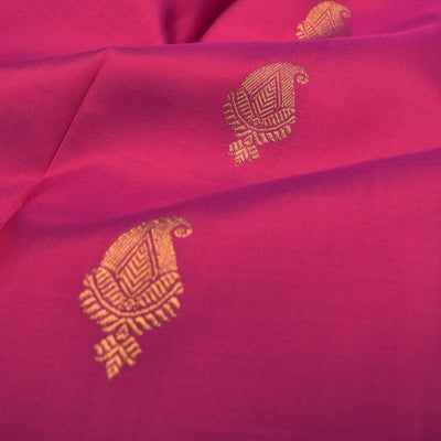 Rani Arakku Kanchi Silk Fabric with Mango Butta Design