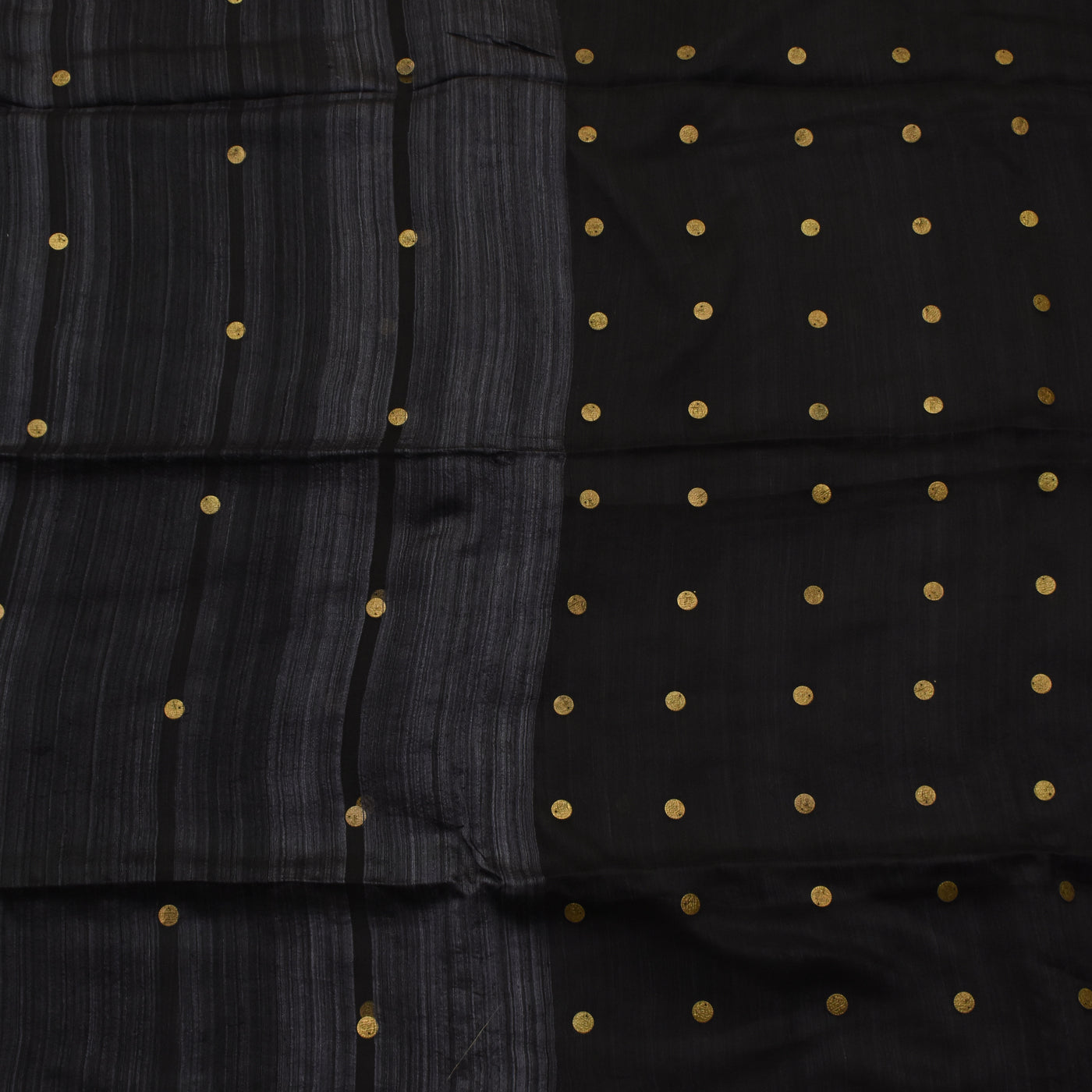 Black Bailu Coin Saree